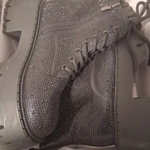 AKIRA Black Chunky Platform Boots